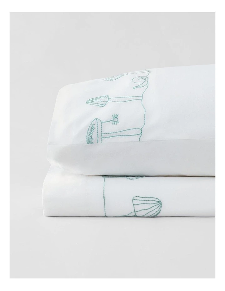 Mushroom Garden Embroidered Pillowcase In Salt 4 Mushroom Garden Embroidered Pillowcase In Salt - Image 2