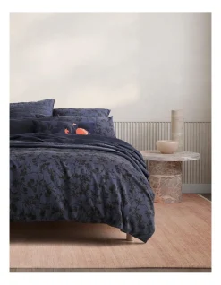 Alternative view of Nisha Pillowcase Pair In Deep Indigo