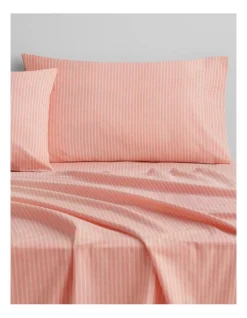 Alternative view of Reilly Stripe Pillowcase Pair In Papaya