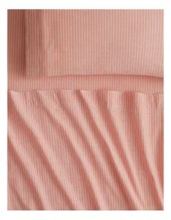 Reilly Stripe Pillowcase Pair In Papaya -Furn Online 989004700 3 720x928