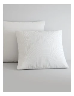 Seaton European Pillowcase In White