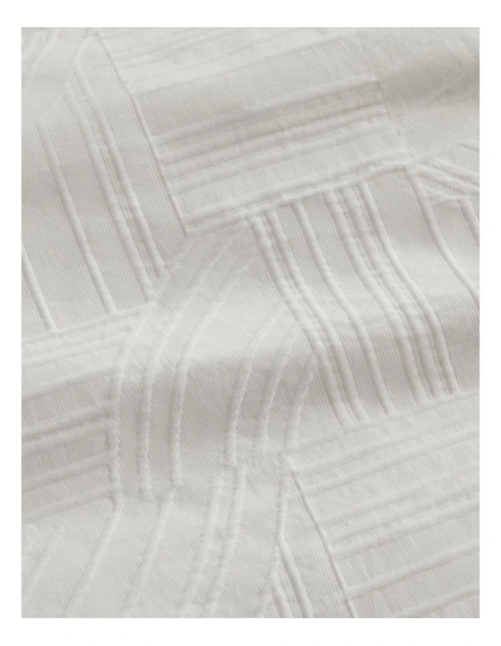 Seaton European Pillowcase In White 5 Seaton European Pillowcase In White - Image 3