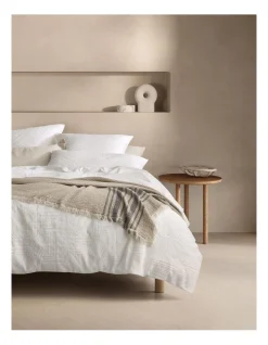 Alternative view of Seaton Pillowcase Pair In White
