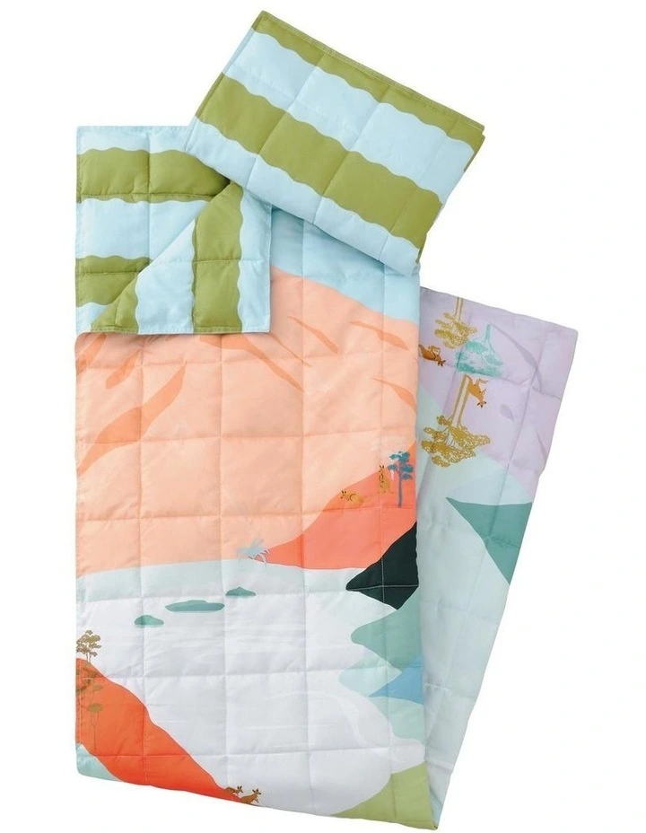 Adventure Travel Blanket Pillowcase In Turquoise 3 Adventure Travel Blanket Pillowcase In Turquoise