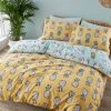 Pineapple Elephant Tupi Pineapple Reversible Cotton Duvet Cover And Pillowcase Set 1 Pineapple Elephant Tupi Pineapple Reversible Cotton Duvet Cover And Pillowcase Set -Furn Online A00028s