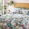 Catherine Lansfield Tropical Floral Duvet Cover And Pillowcase Set -Furn Online A00036s