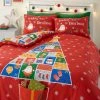 Catherine Lansfield Christmas Countdown Duvet Cover And Pillowcase Set -Furn Online A49244s