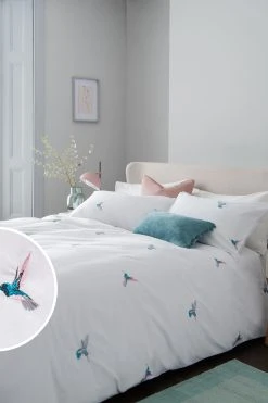 Next Embroidered Duvet Cover And Pillowcase Set