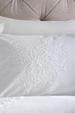 Next Heart Embossed Duvet Cover And Pillowcase Set -Furn Online A52 230s4