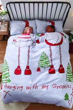Catherine Lansfield Hanging With My Gnomies Duvet Cover And Pillowcase Set 8 Catherine Lansfield Hanging With My Gnomies Duvet Cover And Pillowcase Set -Furn Online A58934s3