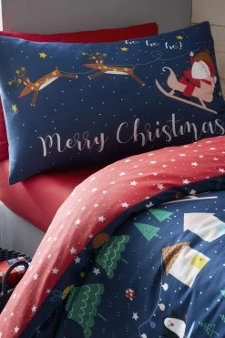 Catherine Lansfield Santa's Christmas Wonderland Duvet Cover And Pillowcase Set 9 Catherine Lansfield Santa's Christmas Wonderland Duvet Cover And Pillowcase Set -Furn Online A58937s3