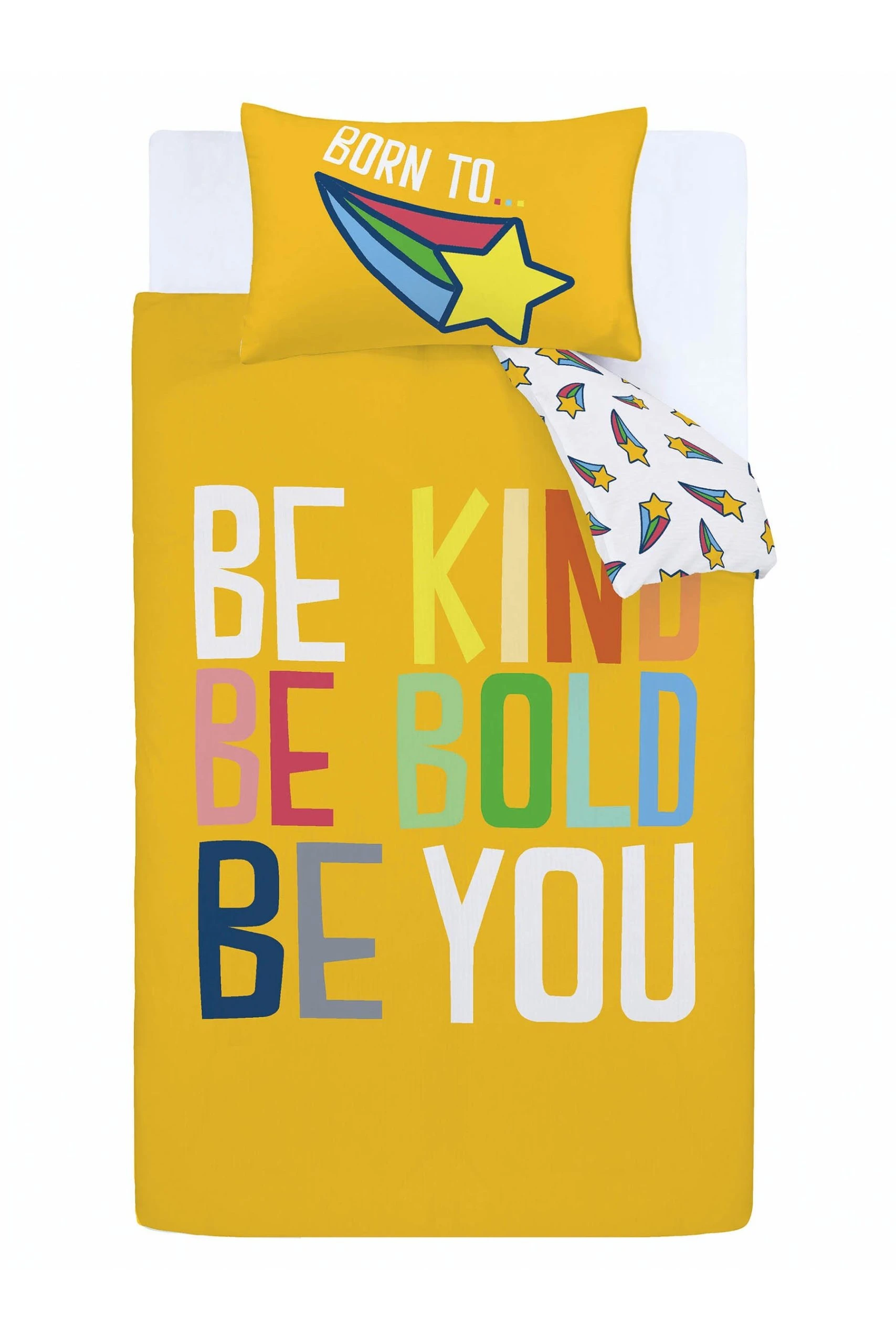 Born To Kids Be You Organic Cotton Duvet Cover And Pillowcase Set 7 Born To Kids Be You Organic Cotton Duvet Cover And Pillowcase Set - Image 5