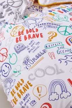 Born To Kids Be Brave Organic Cotton Duvet Cover And Pillowcase Set 9 Born To Kids Be Brave Organic Cotton Duvet Cover And Pillowcase Set -Furn Online A63818s3
