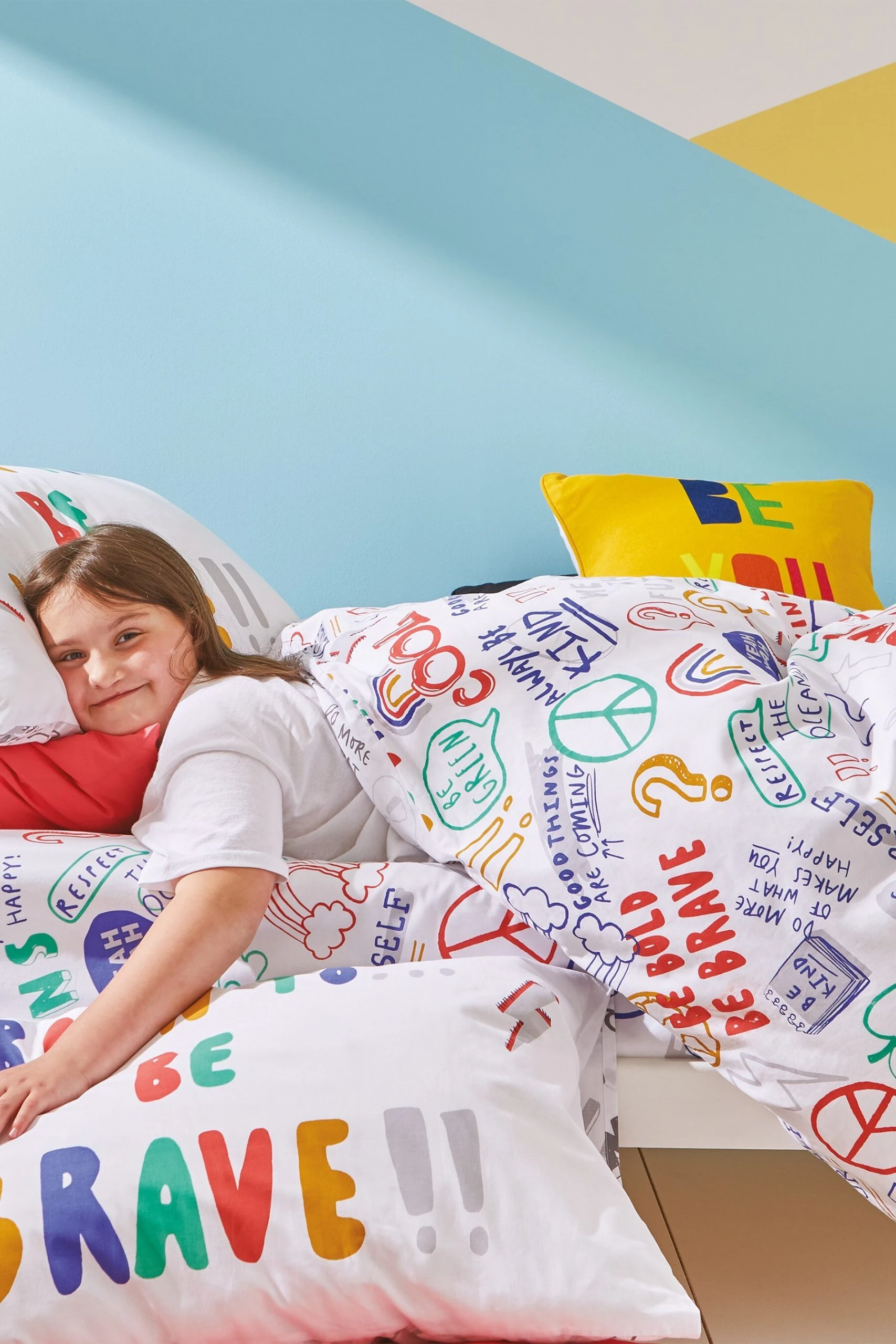Born To Kids Be Brave Organic Cotton Duvet Cover And Pillowcase Set 6 Born To Kids Be Brave Organic Cotton Duvet Cover And Pillowcase Set - Image 4