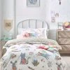 Next Kids 100% Cotton Floral Bunnies Woodland Duvet Cover And Pillowcase Set 2 Next Kids 100% Cotton Floral Bunnies Woodland Duvet Cover And Pillowcase Set -Furn Online A65 150s