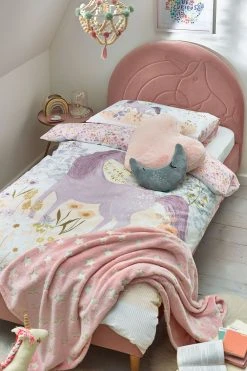 Next Kids Unicorn Waffle 100% Cotton Duvet Cover And Pillowcase Set -Furn Online A65142s2
