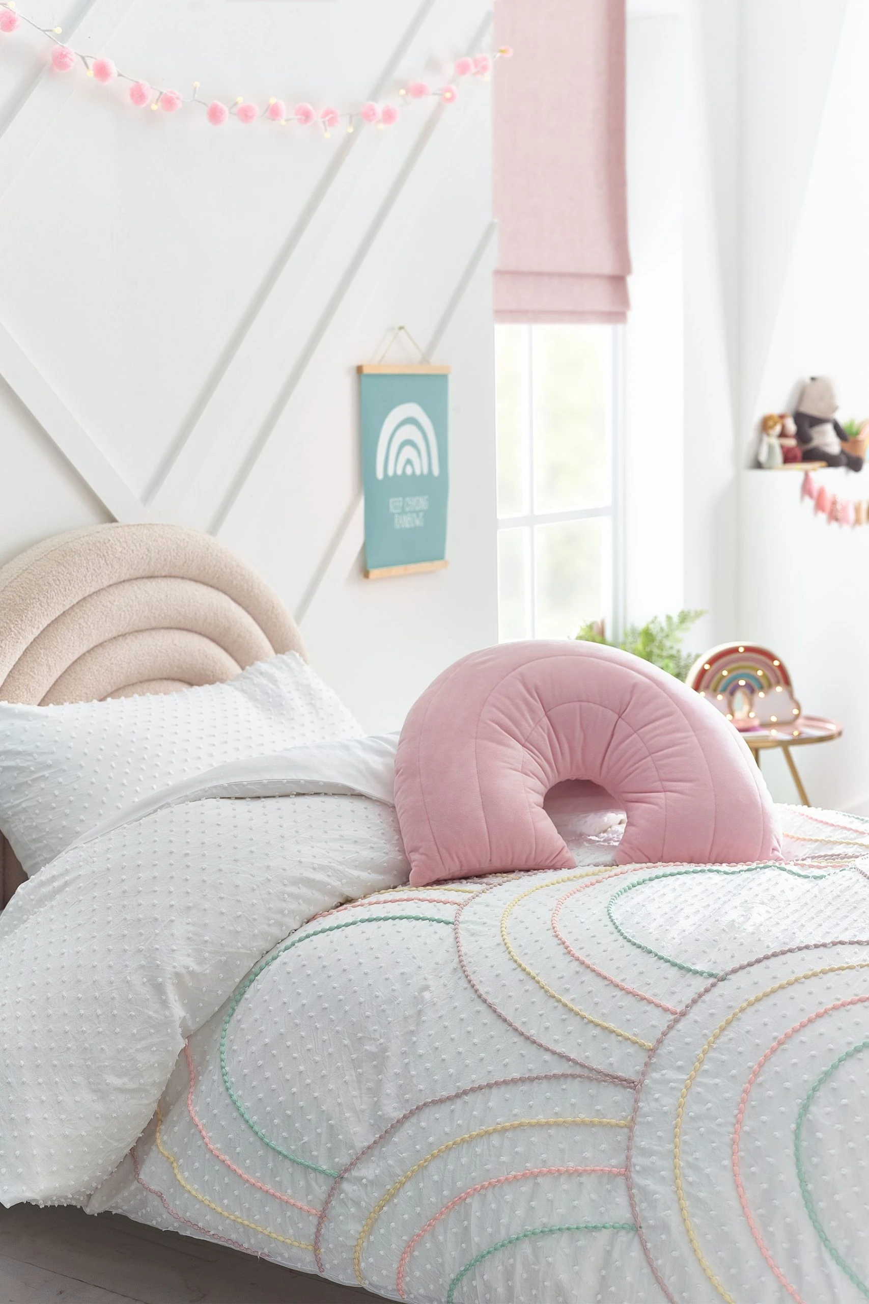 Next Kids Embroidered Rainbows Duvet Cover And Pillowcase Set 3 Next Kids Embroidered Rainbows Duvet Cover And Pillowcase Set
