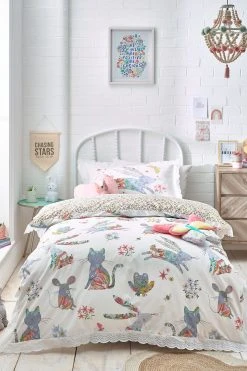 Alternative view of Next Kids 100% Cotton Floral Bunnies Woodland Duvet Cover And Pillowcase Set