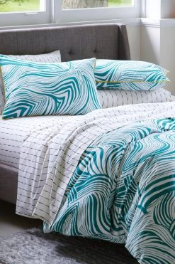 Novogratz Zebra Marble Cotton Duvet Cover And Pillowcase Set