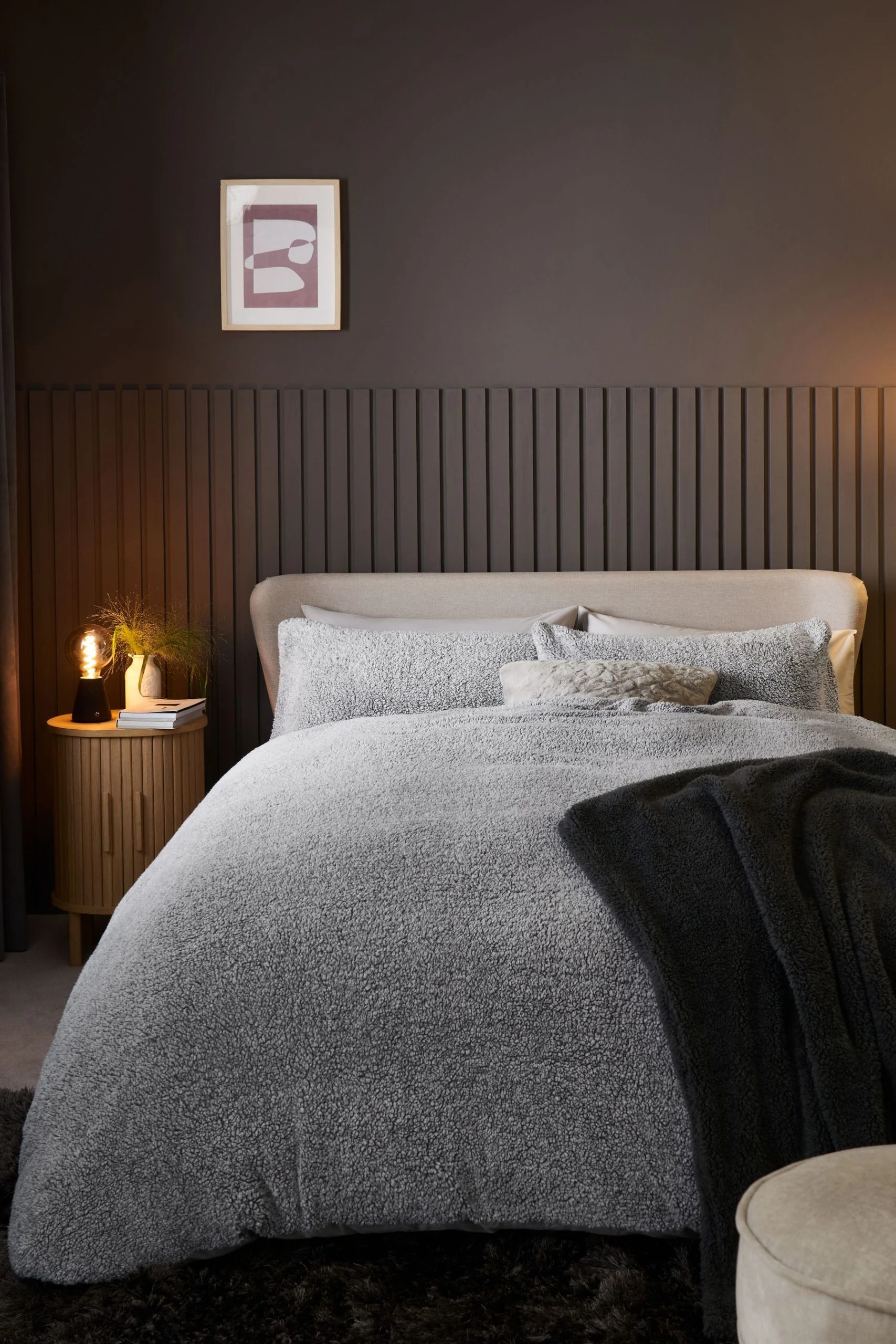 Next Marl Teddy Fleece Duvet Cover And Pillowcase Set 3 Next Marl Teddy Fleece Duvet Cover And Pillowcase Set