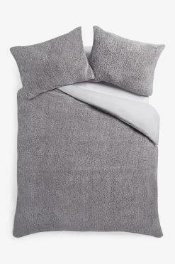 Next Marl Teddy Fleece Duvet Cover And Pillowcase Set 10 Next Marl Teddy Fleece Duvet Cover And Pillowcase Set -Furn Online A86273s3
