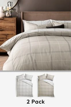 Next 2 Pack Reversible Duvet Cover And Pillowcase Set