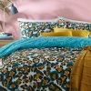 Furn. Ayanna Leopard Reversible Duvet Cover And Pillowcase Set -Furn Online A92674s