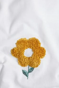 Next Tufted Embroidered Flowers 100% Cotton Duvet Cover And Pillowcase Set -Furn Online C11 520s4