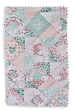 Next Rainbow Patchwork Design With Poms 100% Cotton Duvet Cover And Pillowcase Set 19 Next Rainbow Patchwork Design With Poms 100% Cotton Duvet Cover And Pillowcase Set -Furn Online C21 694s9