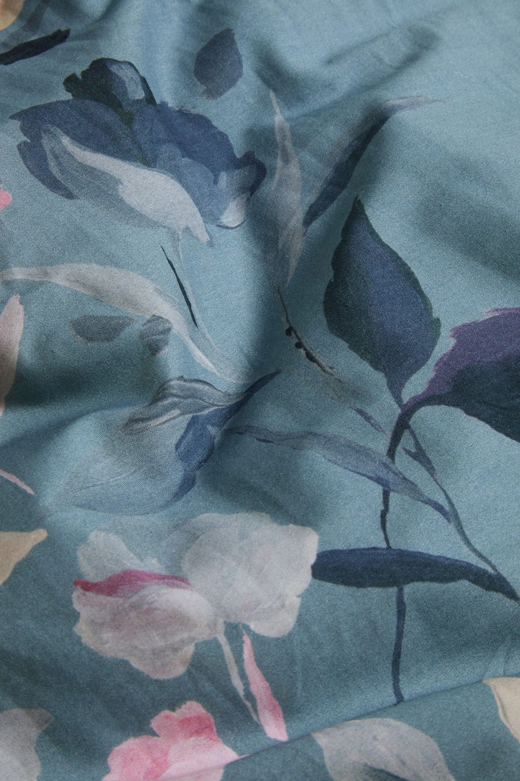 Next Floral Oxford Edge Reversible 100% Cotton Duvet Cover And Pillowcase Set 6 Next Floral Oxford Edge Reversible 100% Cotton Duvet Cover And Pillowcase Set - Image 4