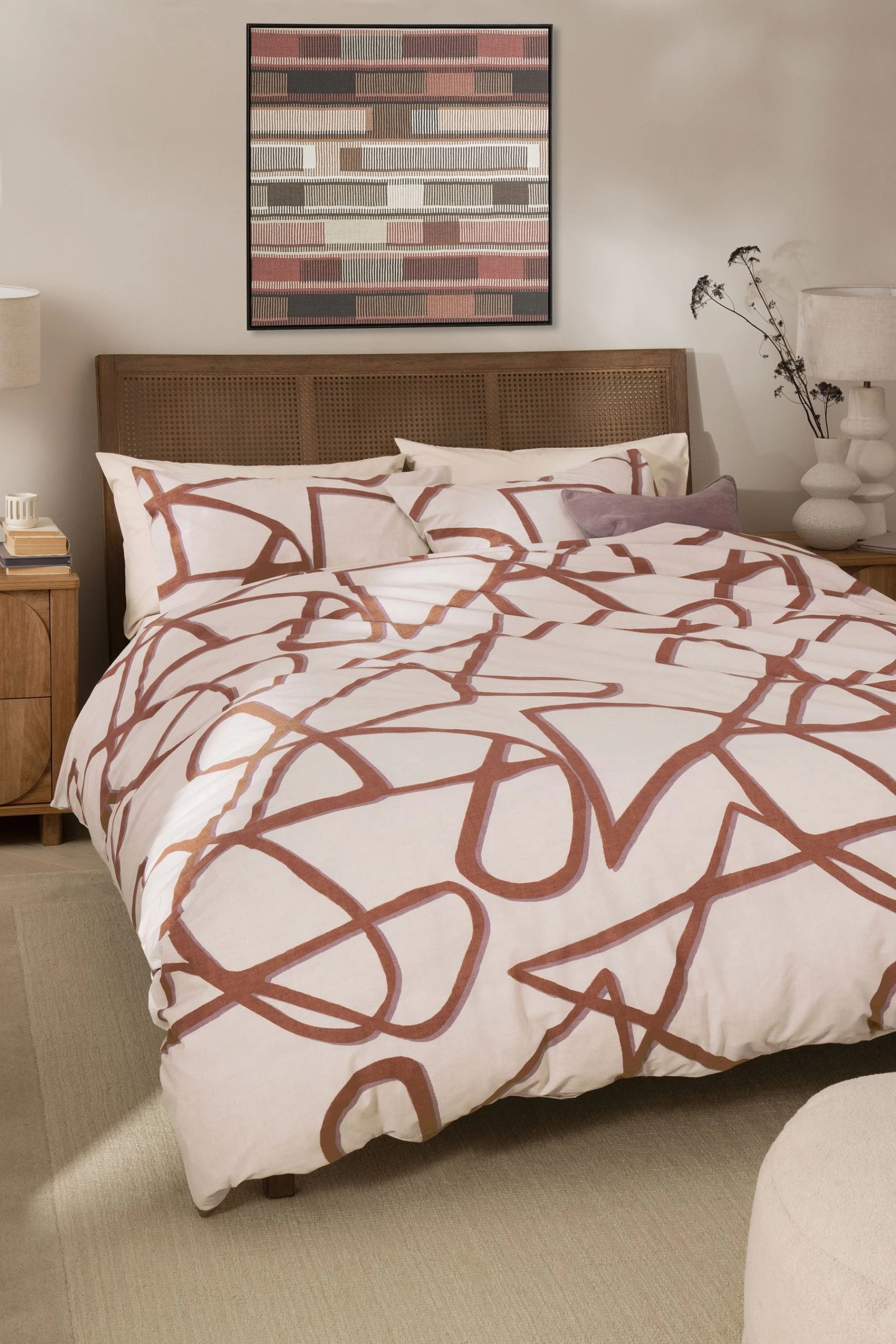 Next Reversible Abstract Duvet Cover And Pillowcase Set 3 Next Reversible Abstract Duvet Cover And Pillowcase Set