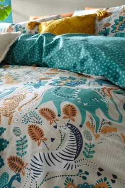 Pineapple Elephant Carnival Animals Cotton Duvet Cover And Pillowcase Set 8 Pineapple Elephant Carnival Animals Cotton Duvet Cover And Pillowcase Set -Furn Online C41660s3