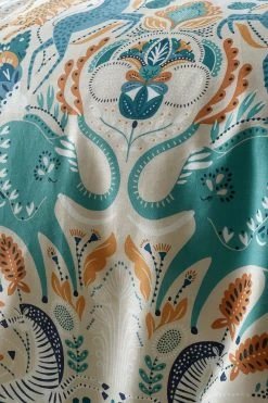 Pineapple Elephant Carnival Animals Cotton Duvet Cover And Pillowcase Set 9 Pineapple Elephant Carnival Animals Cotton Duvet Cover And Pillowcase Set -Furn Online C41660s4