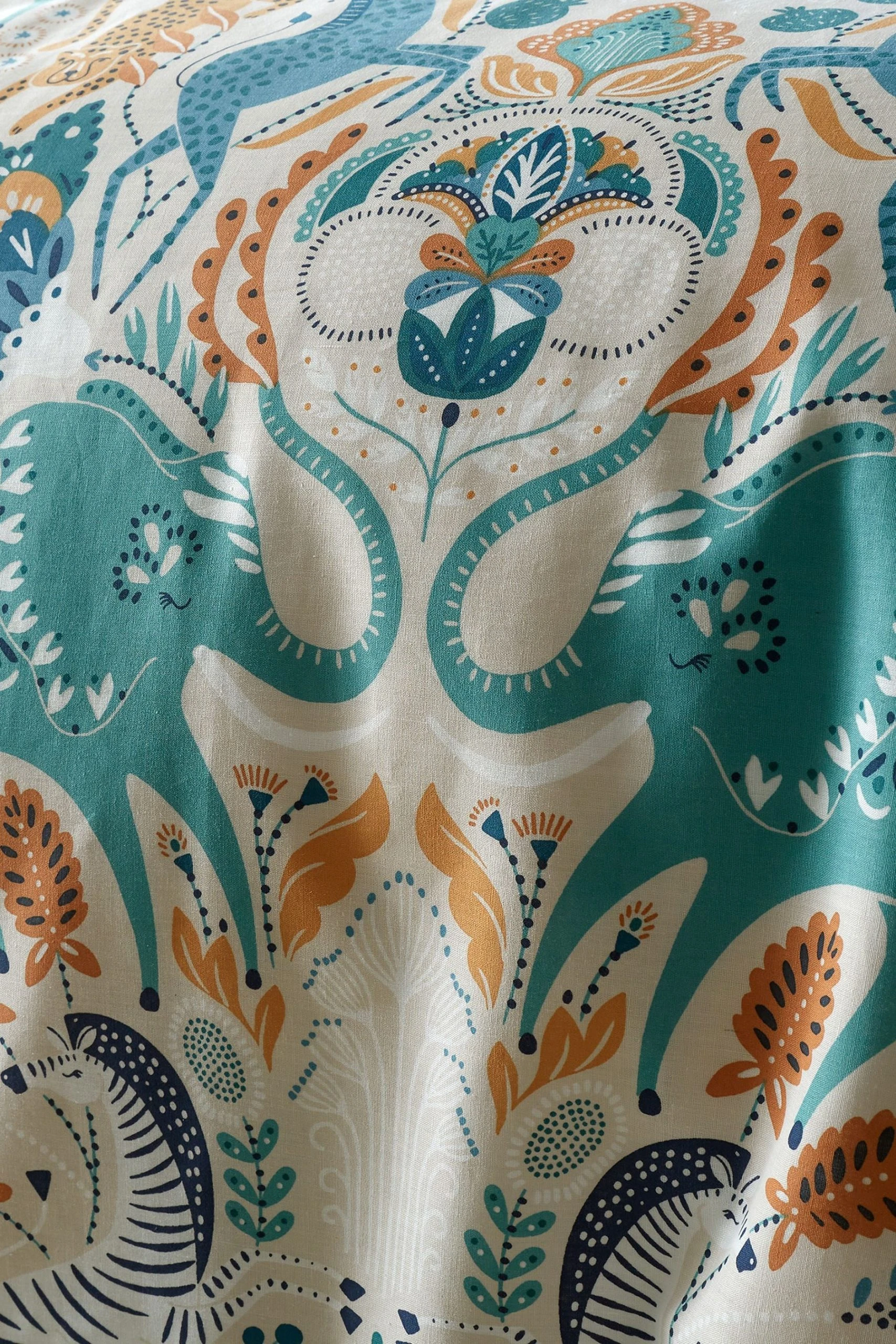 Pineapple Elephant Carnival Animals Cotton Duvet Cover And Pillowcase Set 6 Pineapple Elephant Carnival Animals Cotton Duvet Cover And Pillowcase Set - Image 4