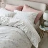 Next 100% Cotton Reversible Watercolour Floral & Stripe Bedset And Pillowcase Set -Furn Online C43 364s