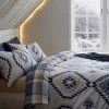 Catherine Lansfield Navajo Geo Reversible Duvet Cover And Pillowcase Set -Furn Online C48888s