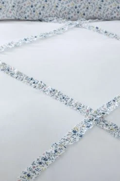 Next Super Soft Ditsy Floral All Over Ruffle Duvet Cover And Pillowcase Set -Furn Online C62 752s4