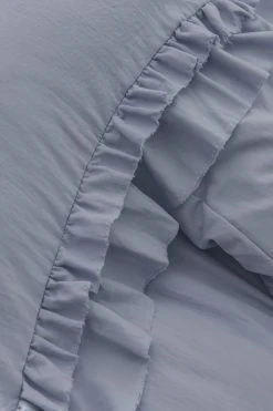 Next Super Soft Double Frill Raw Edge Duvet Cover And Pillowcase Set -Furn Online C64423s4