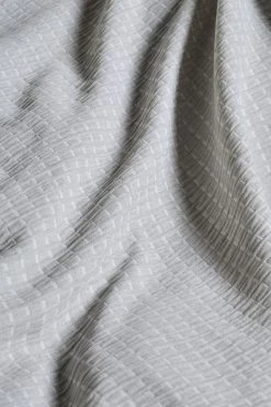 Next Stitch Effect Jacquard Duvet Cover And Pillowcase Set -Furn Online C77 016s4