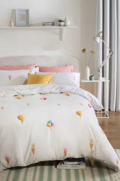 Next Pom Ice Cream Duvet Cover And Pillowcase Set