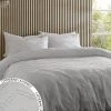 Catherine Lansfield Chevron Clipped Jacquard Duvet Cover And Pillowcase Set -Furn Online C95008s