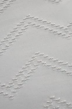 Catherine Lansfield Chevron Clipped Jacquard Duvet Cover And Pillowcase Set -Furn Online C95008s4