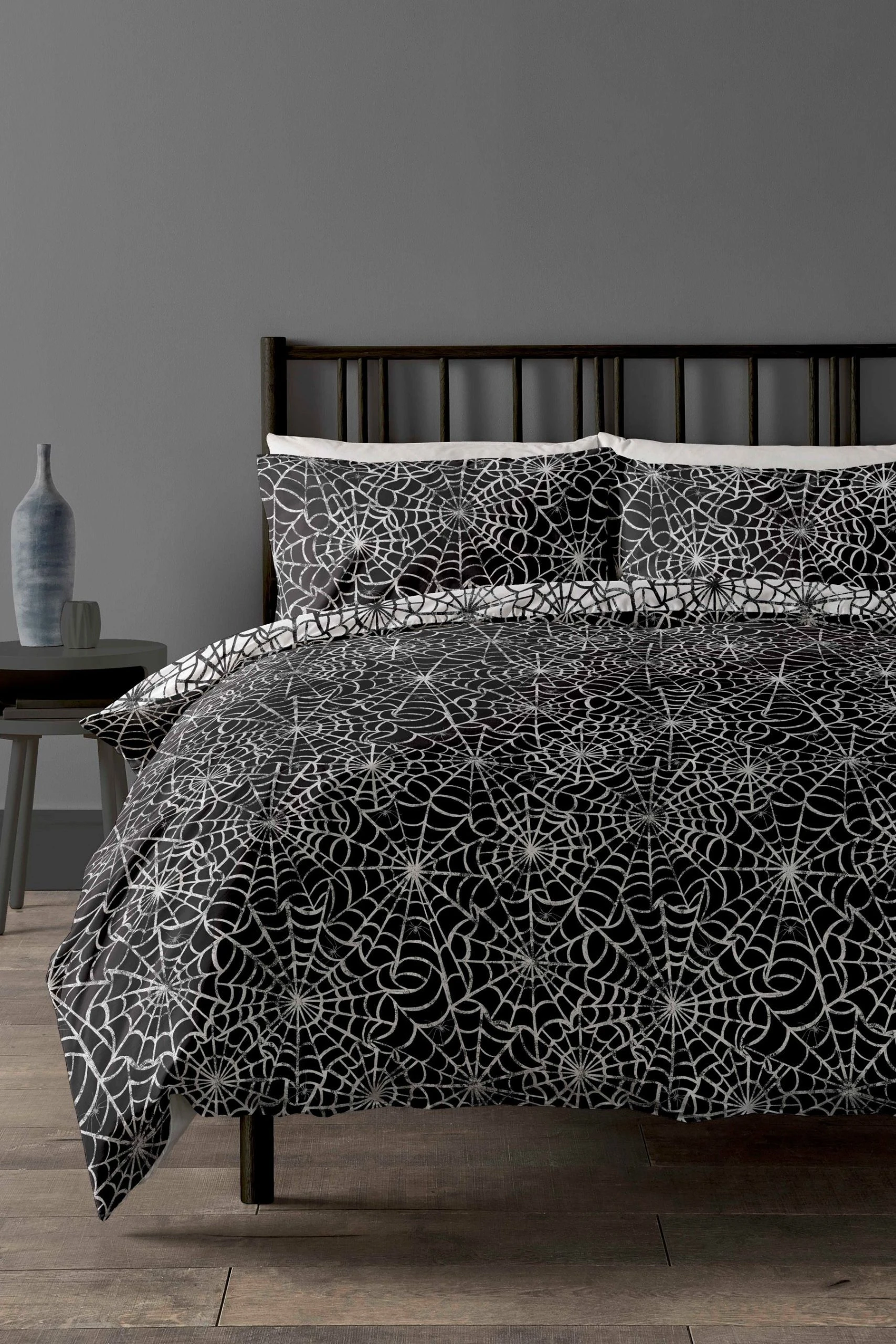 Copenhagen Home Halloween Spiders Web Duvet Cover And Pillowcase Set 3 Copenhagen Home Halloween Spiders Web Duvet Cover And Pillowcase Set