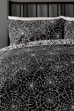 Copenhagen Home Halloween Spiders Web Duvet Cover And Pillowcase Set 5 Copenhagen Home Halloween Spiders Web Duvet Cover And Pillowcase Set -Furn Online D08106s2