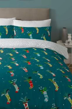 Alternative view of Copenhagen Home Christmas Stockings Duvet Cover And Pillowcase Set