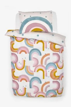 Next Scandi Rainbow Reversible Duvet Cover And Pillowcase Set 21 Next Scandi Rainbow Reversible Duvet Cover And Pillowcase Set -Furn Online M07872s10