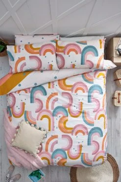 Next Scandi Rainbow Reversible Duvet Cover And Pillowcase Set 15 Next Scandi Rainbow Reversible Duvet Cover And Pillowcase Set -Furn Online M07872s4