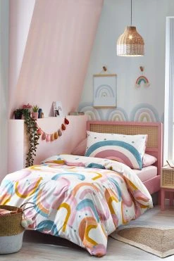 Next Scandi Rainbow Reversible Duvet Cover And Pillowcase Set 17 Next Scandi Rainbow Reversible Duvet Cover And Pillowcase Set -Furn Online M07872s6