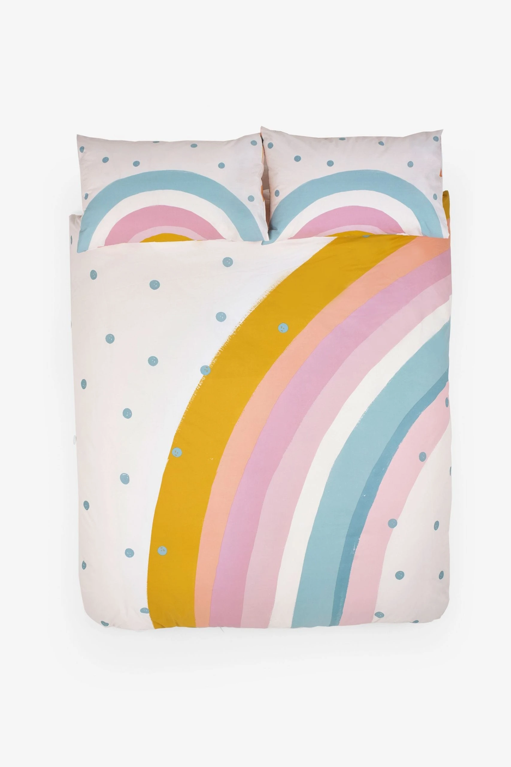 Next Scandi Rainbow Reversible Duvet Cover And Pillowcase Set 9 Next Scandi Rainbow Reversible Duvet Cover And Pillowcase Set - Image 7