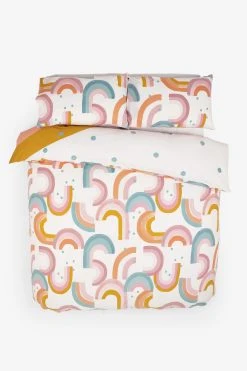 Next Scandi Rainbow Reversible Duvet Cover And Pillowcase Set 19 Next Scandi Rainbow Reversible Duvet Cover And Pillowcase Set -Furn Online M07872s8